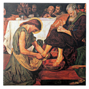 Carreau Jésus lavant les pieds de Pierre (2)