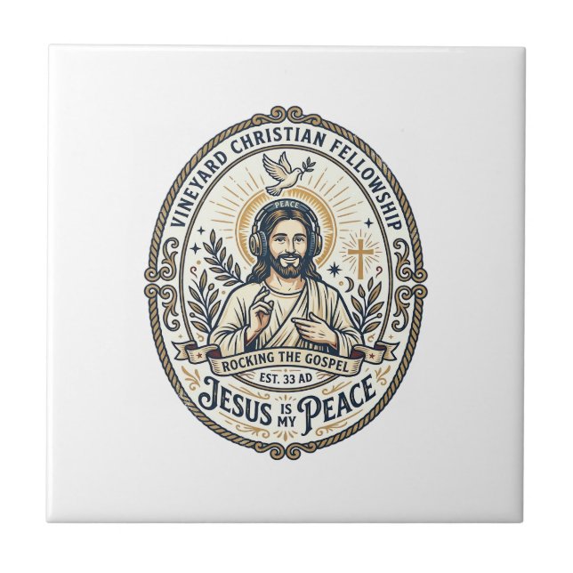 Carreau Jesus Lo Fi Rythmes D'étude Tee Graphique Esthétiq (Devant)
