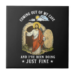 Carreau Jésus sortant de ma grotte