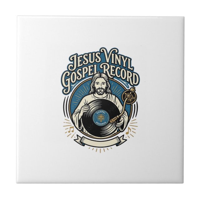 Carreau Jesus Vinyle Gospel Record Jesus Vinyle Record Chr (Devant)
