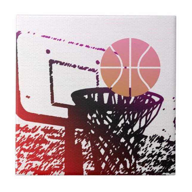 Carreau Jeu de car de filet de basket-ball de boule de (Devant)