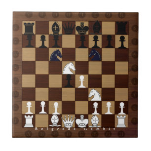 Carreau Jeu d'échecs d'ouverture de Belgrade Gambit