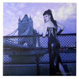 Carreau Jeune femme de Goth au pont de tour, Londres