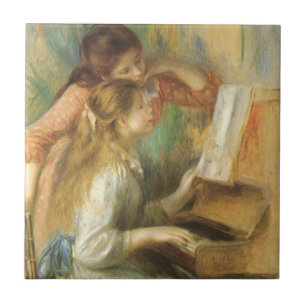 Carreau Jeunes Filles au Piano de Pierre Renoir