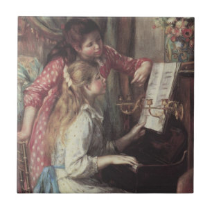 Carreau Jeunes filles au piano par Pierre Renoir