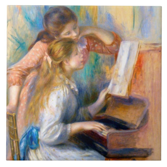 Carreau Jeunes filles au piano, Renoir (Devant)