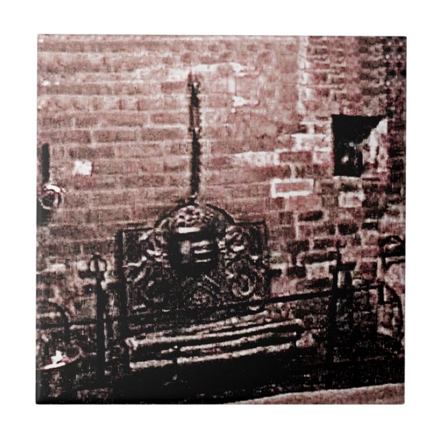 Carreau jGibne de cheminée de Stratford-sur-Avon (Devant)