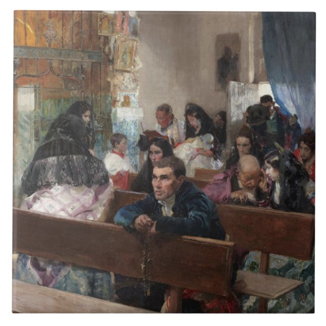 Carreau Joaquin Sorolla - le baptême (Devant)