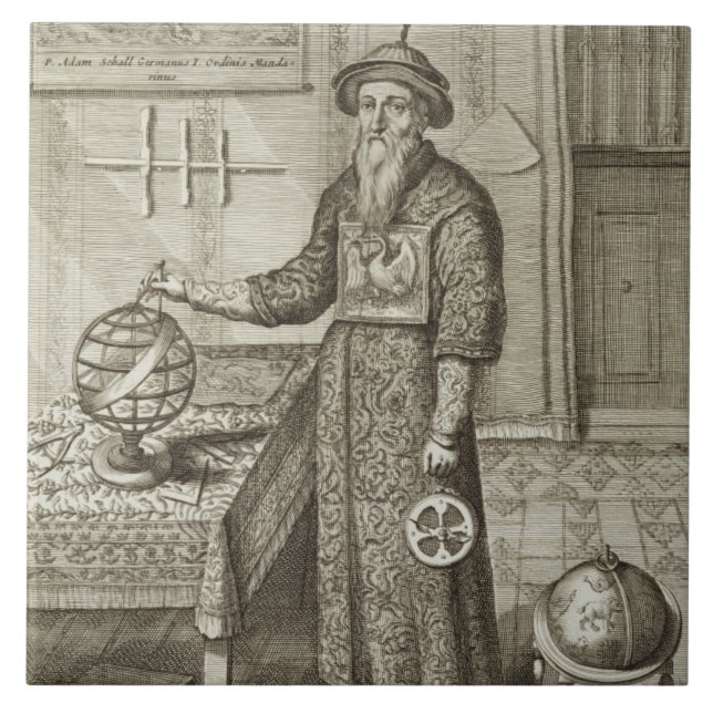 Carreau Johann Adam Schall von Bell (1591-1666) de 'Chin (Devant)