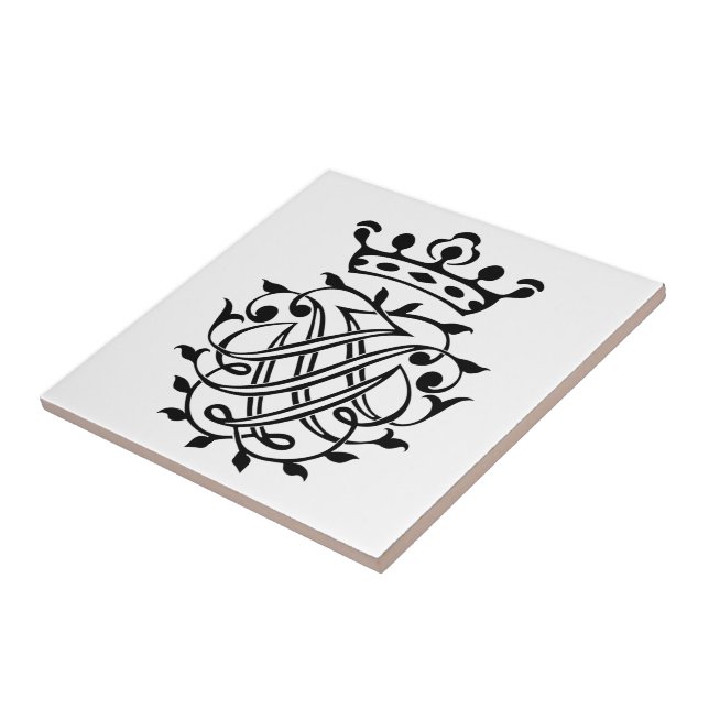 Carreau Johann Sebastian Bach Crest Monogramme Insignia (Côté)