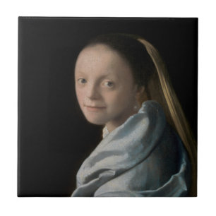 Carreau Johannes Vermeer - Étude d'une jeune femme