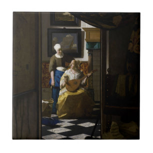 Carreau Johannes Vermeer - La lettre d'amour