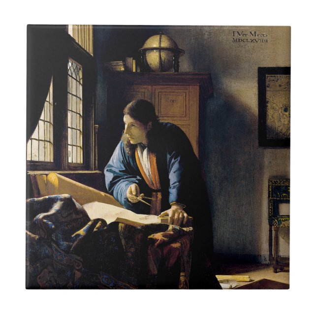 Carreau Johannes Vermeer - Le géographe (Devant)