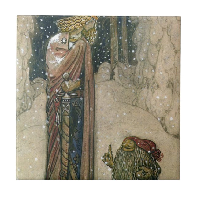 Carreau John Bauer - princesse et Troll (Devant)