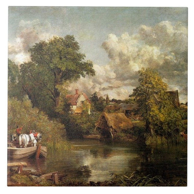Carreau John Constable - Le Cheval Blanc, (Devant)
