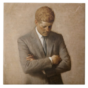 Carreau John Kennedy Portrait de la Maison-Blanche préside