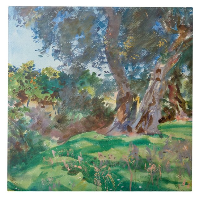 Carreau John Singer Sargent - Olive Trees, Corfou (Devant)