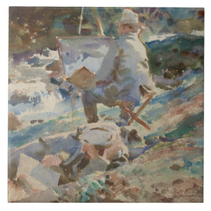 Carreau John Singer Sargent - Un artiste à son Easel