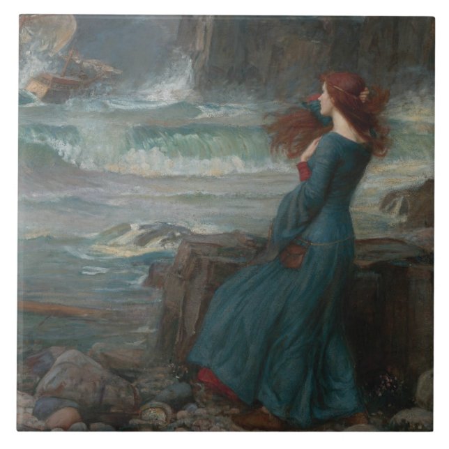 Carreau John William Waterhouse - Miranda - la tempête (Devant)