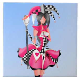 Carreau joker et marionnette roi