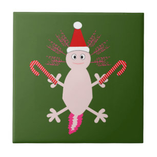 Carreau Joli Axolotl de Noël