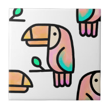 joli cadeau d'animal de toucan tropical mignon pou