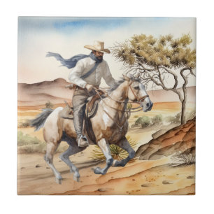 Carreau joli désert de cowboy occidental
