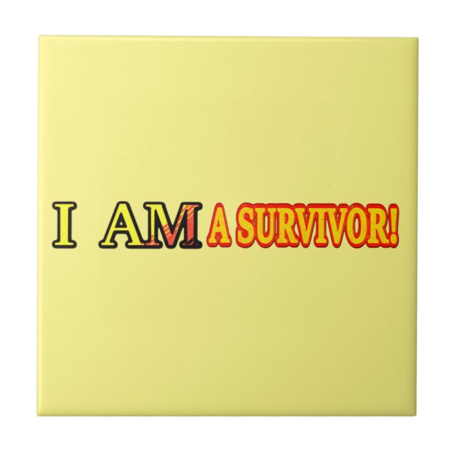 Carreau Joli dessin "SURVIVOR". Commandez dès maintenant  (Devant)