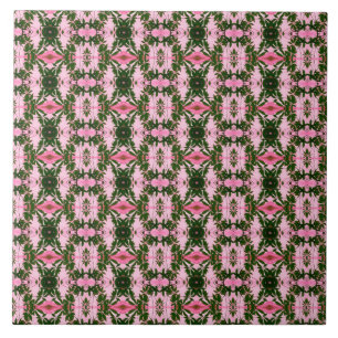 Carreau Joli en rose et vert