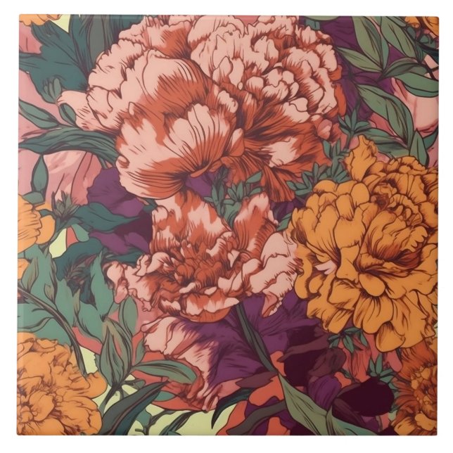 Carreau Joli floral (Devant)