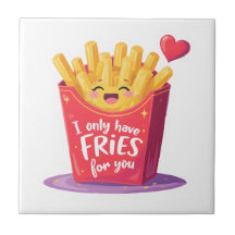 Joli jeu de mots sur les frites pour la Saint-Vale