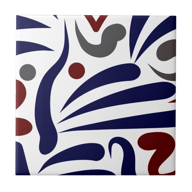 Carreau Joli motif abstrait (Devant)