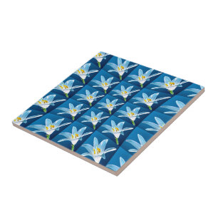 Carreau Joli Motif blanc Lily