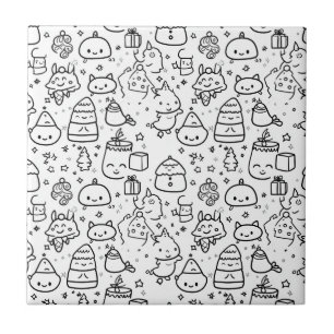 Carreau Joli motif de Noël en hiver à dessiner (6)