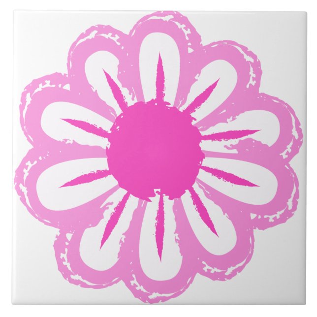 Carreau Joli motif floral de fond (Devant)