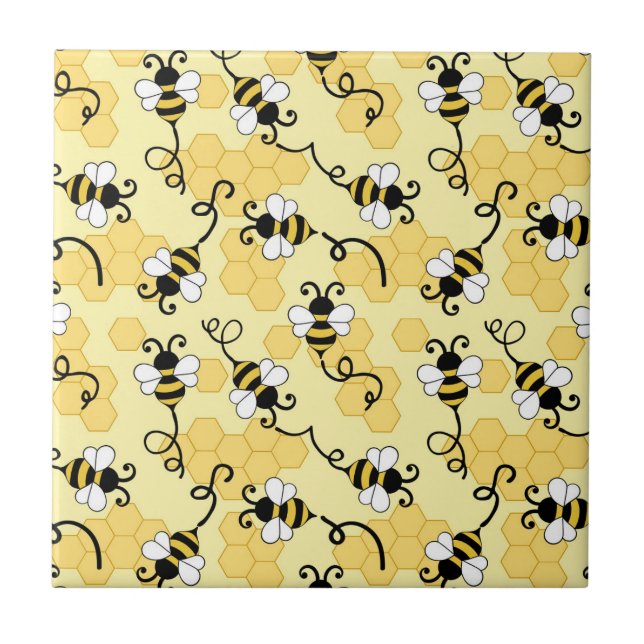Carreau Joli petit motif abeilles (Devant)