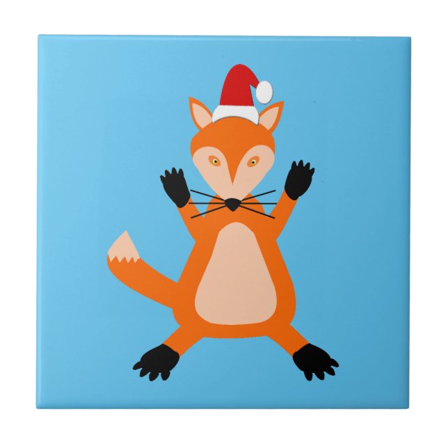 Carreau Joli renard de Noël (Devant)