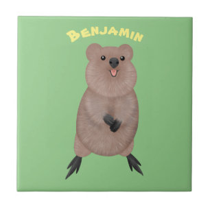 Carreau Joli sourire mignon dessin animé quokka
