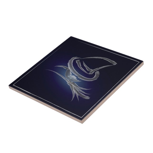 Carreau Jolie sorcière Halloween 2 (Côté)