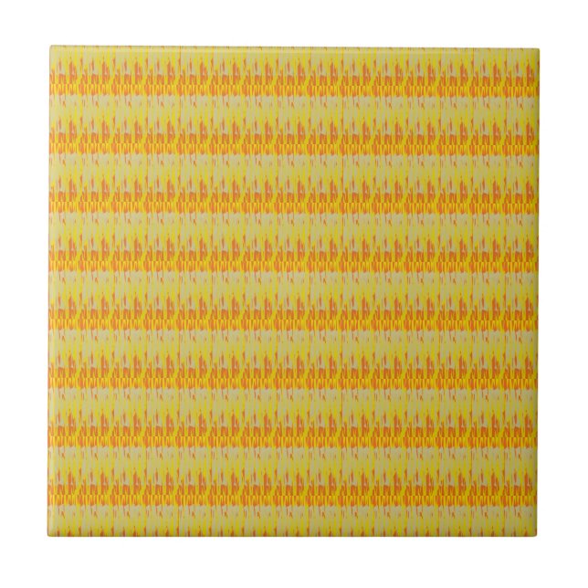 Carreau Jolies couleurs chaudes jaune citron rose orange (Devant)