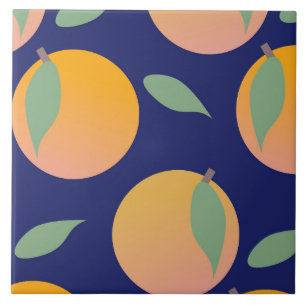 Carreau Jolies oranges géantes en gras