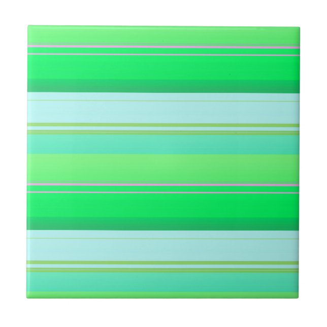 Carreau Jolies rayures vert aqua (Devant)