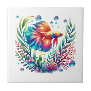 Carreau Jolis poissons de plage océaniques