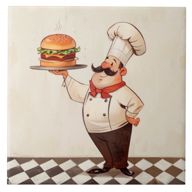 Carreau Jolly Chef Burger : Cook Présente la Cuisine de Ha (Devant)