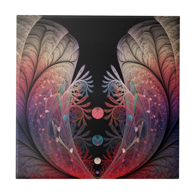 Carreau Jonglage Abstrait Art moderne Imaginaire fractal (Devant)