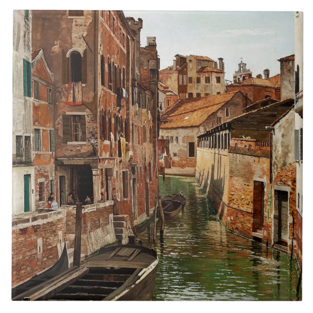 Carreau Josef Theodor Hansen Ponte Della Tana Venice (Devant)