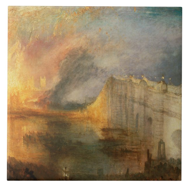 Carreau Joseph Mallord William Turner - L'incendie du (Devant)