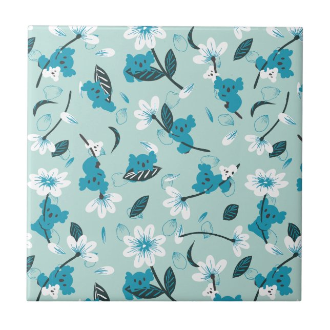 Carreau Jouer Koala Motif mignon animal et l'art nature (Devant)