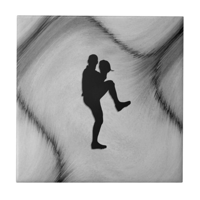 Carreau Joueur de base-ball Pitcher Windup (Devant)