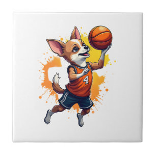 Carreau Joueur de basketball Chihuahua Sport Dunk Co